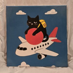 Yuugen’s aeroplane – Lienzo con cristales