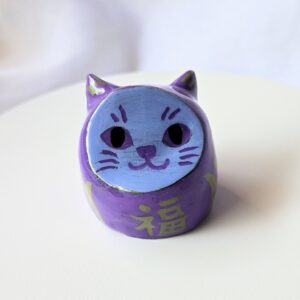 Daruma Cat - Amatista