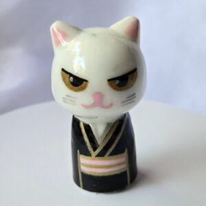 Kokeshi Neko - Cuarzo rosa